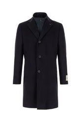 Cappotto in misto cashmere blu notte -  | Wise