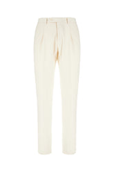 Ivory stretch cotton pants -  | Wise