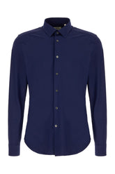 Camicia in nylon stretch blu navy -  | Wise