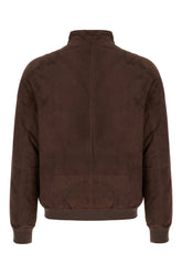 Giubbino in pelle scamosciata cioccolato -  | Wise
