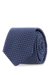 Embroidered silk blend tie -  | Wise