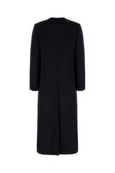Midnight blue wool and polyester coat -  | Wise