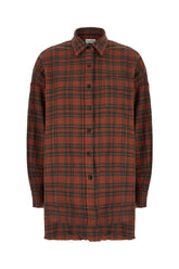 Embroidered cotton blend shirt -  | Wise