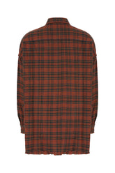 Embroidered cotton blend shirt -  | Wise