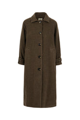 Embroidered wool blend coat -  | Wise
