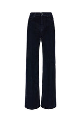 Midnight blue velvet jeans -  | Wise