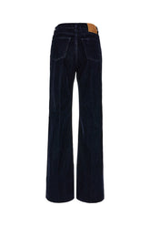 Midnight blue velvet jeans -  | Wise