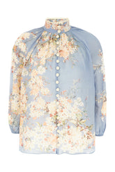 Blusa Cascadian in ramie stampato -  | Wise