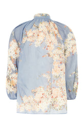 Blusa Cascadian in ramie stampato -  | Wise
