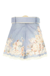 Shorts Cascadian Tuck in lino stampato -  | Wise