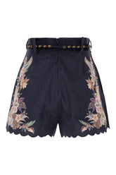 Shorts Rhiannon in lino stampato -  | Wise