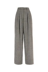 Pantalone in misto lana stretch ricamata -  | Wise