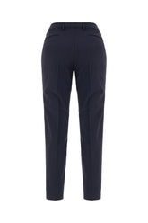 Navy blue stretch wool pants -  | Wise