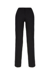 Black stretch wool pants -  | Wise