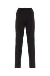 Black stretch wool pants -  | Wise