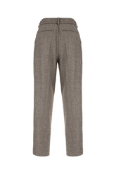 Embroidered stretch wool blend pants -  | Wise