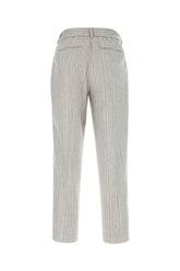 Embroidered stretch wool blend pants -  | Wise