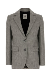 Giacca in misto lana stretch ricamata -  | Wise