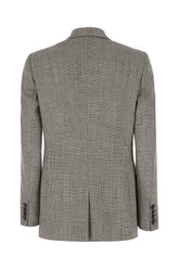 Giacca in misto lana stretch ricamata -  | Wise