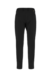 Black stretch polyester blend pants -  | Wise