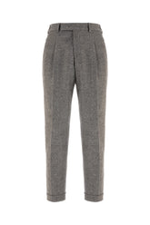 Embroidered stretch wool blend pants -  | Wise
