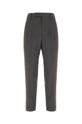 Grey stretch wool pants -  | Wise