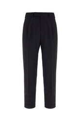 Midnight blue stretch wool pants -  | Wise