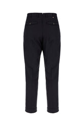 Midnight blue stretch wool pants -  | Wise
