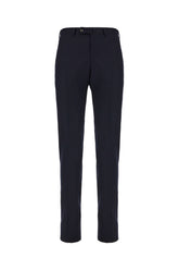 Midnight blue stretch wool pants -  | Wise