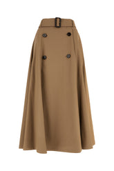 Gonna in cotone cammello -  | Wise