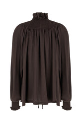 Printed silk blouse -  | Wise