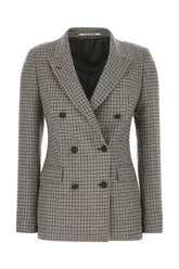 Embroidered wool blend blazer -  | Wise