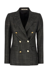 Embroidered wool blend blazer -  | Wise