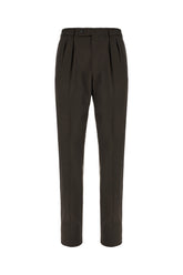 Pantalone in lana stretch testa di moro -  | Wise