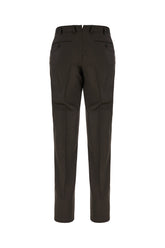 Pantalone in lana stretch testa di moro -  | Wise