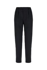 Pantalone in misto lana stretch nero -  | Wise