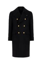 Black wool blend coat -  | Wise