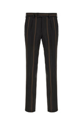 Embroidered wool pants -  | Wise