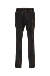 Embroidered wool pants -  | Wise