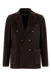 Dark brown corduroy blazer -  | Wise