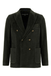 Dark green corduroy blazer -  | Wise