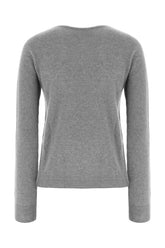 Maglione in cashmere grigio melangé -  | Wise
