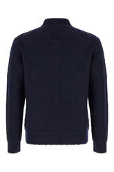 Midnight blue wool cardigan -  | Wise