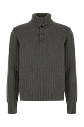 Dark grey wool sweater -  | Wise