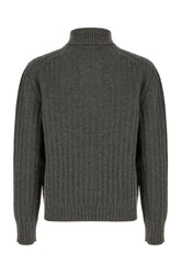 Dark grey wool sweater -  | Wise