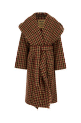 Embroidered wool blend coat -  | Wise