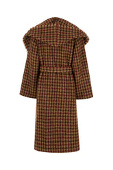 Embroidered wool blend coat -  | Wise