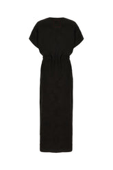 Abito lungo in raso nero -  | Wise