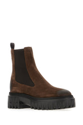 Brown suede ankle boots -  | Wise