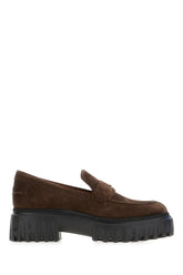 Dark brown suede loafers -  | Wise